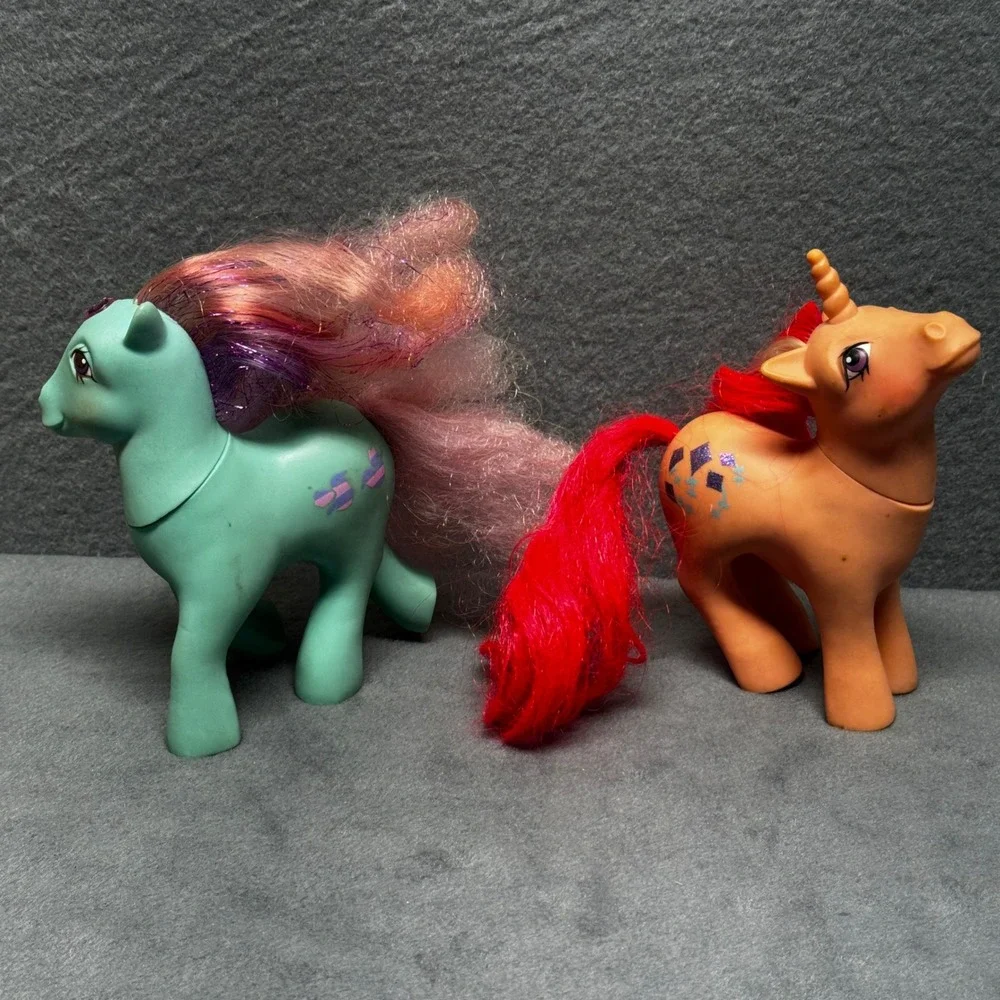 Vintage My Little Pony G1 Lot Hasbro 1984 Gusty &‎ 1987 Princess Pristina Teal
